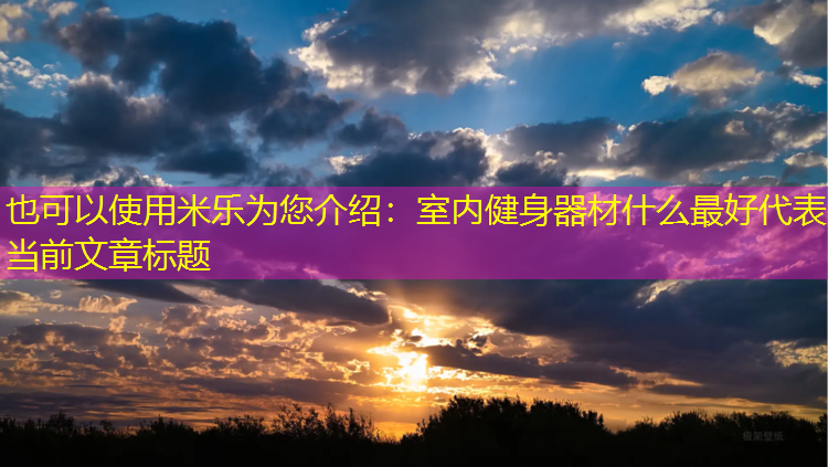 米乐为您介绍：室内健身器材什么最好